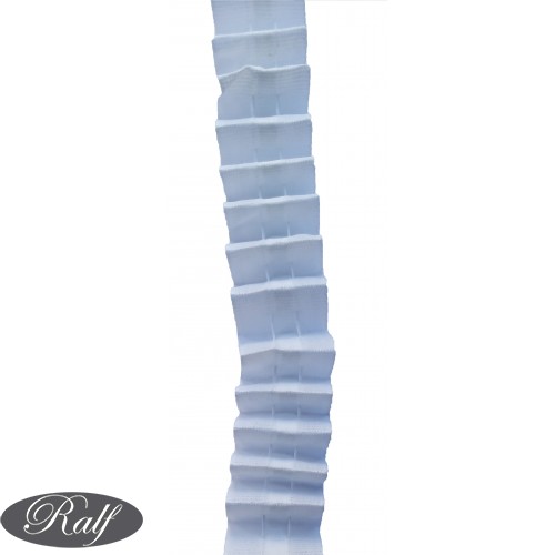 Rejansa Perdea 2 fire, alba, 21 mm, model pliuri